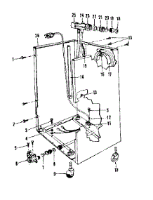 Frame parts for Kenmore Dishwasher 587.736210 (587736210, 587 736210) from AppliancePartsPros.com