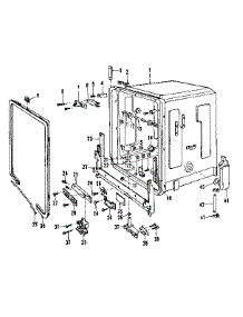 Tub parts for Kenmore Dishwasher 587.736210 (587736210, 587 736210) from AppliancePartsPros.com