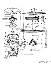 Motor, Heater, And Spray Arm parts for Kenmore Dishwasher 587.736210 (587736210, 587 736210) from AppliancePartsPros.com