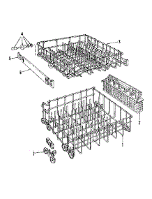 Rack parts for Kenmore Dishwasher 587.736210 (587736210, 587 736210) from AppliancePartsPros.com