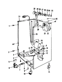 Frame Details parts for Kenmore Dishwasher 587.736212 (587736212, 587 736212) from AppliancePartsPros.com