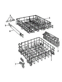 Rack Assembly parts for Kenmore Dishwasher 587.736212 (587736212, 587 736212) from AppliancePartsPros.com