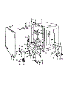 Tub Details parts for Kenmore Dishwasher 587.736212 (587736212, 587 736212) from AppliancePartsPros.com