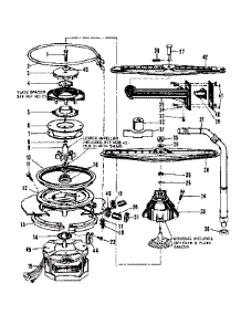 Motor, Heater, And Spray Arm Details parts for Kenmore Dishwasher 587.736212 (587736212, 587 736212) from AppliancePartsPros.com