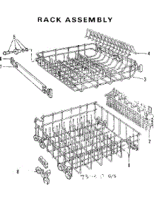 Rack Assembly parts for Kenmore Dishwasher 587.736310 (587736310, 587 736310) from AppliancePartsPros.com