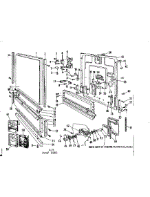 Door Details parts for Kenmore Dishwasher 587.736310 (587736310, 587 736310) from AppliancePartsPros.com