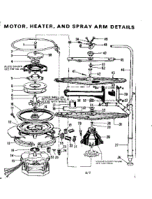 Motor,Heater,& Spray Arm Detail parts for Kenmore Dishwasher 587.736310 (587736310, 587 736310) from AppliancePartsPros.com