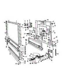 Door Details parts for Kenmore Dishwasher 587.736312 (587736312, 587 736312) from AppliancePartsPros.com
