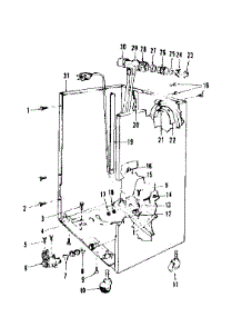 Frame Details parts for Kenmore Dishwasher 587.736312 (587736312, 587 736312) from AppliancePartsPros.com