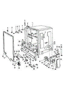 Tub Details parts for Kenmore Dishwasher 587.736312 (587736312, 587 736312) from AppliancePartsPros.com