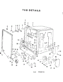 Tub Details parts for Kenmore Dishwasher 587.736410 (587736410, 587 736410) from AppliancePartsPros.com