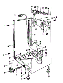 Frame Details parts for Kenmore Dishwasher 587.736412 (587736412, 587 736412) from AppliancePartsPros.com