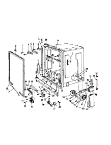 Tub Details parts for Kenmore Dishwasher 587.736412 (587736412, 587 736412) from AppliancePartsPros.com