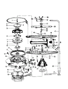Motor, Heater, And Spray Arm Details parts for Kenmore Dishwasher 587.736412 (587736412, 587 736412) from AppliancePartsPros.com