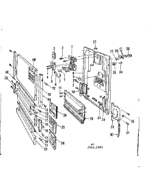 Door Details parts for Kenmore Dishwasher 587.736510 (587736510, 587 736510) from AppliancePartsPros.com