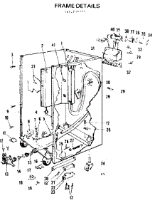 Frame Details parts for Kenmore Dishwasher 587.736512 (587736512, 587 736512) from AppliancePartsPros.com