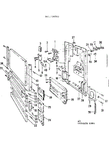 Door Details parts for Kenmore Dishwasher 587.736512 (587736512, 587 736512) from AppliancePartsPros.com