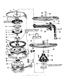 Motor, Heater, And Spray Arm parts for Kenmore Dishwasher 587.736611 (587736611, 587 736611) from AppliancePartsPros.com