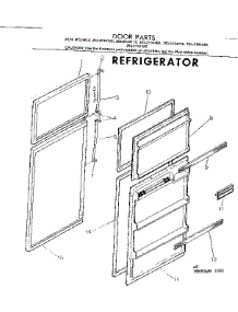 Door Parts parts for Kenmore Refrigerator 253.8134162 (2538134162, 253 8134162) from AppliancePartsPros.com