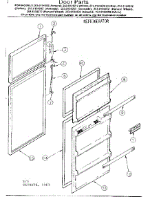 Door Parts parts for Kenmore Refrigerator 253.8134202 (2538134202, 253 8134202) from AppliancePartsPros.com