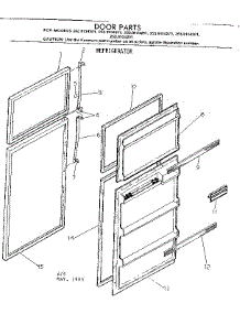 Door Parts parts for Kenmore Refrigerator 253.8134261 (2538134261, 253 8134261) from AppliancePartsPros.com
