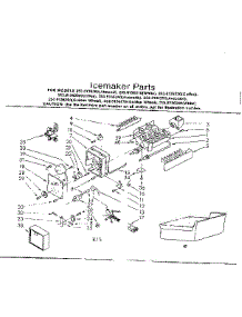 Icemaker Parts parts for Kenmore Refrigerator 253.8136260 (2538136260, 253 8136260) from AppliancePartsPros.com