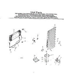Unit Parts parts for Kenmore Refrigerator 253.8136290 (2538136290, 253 8136290) from AppliancePartsPros.com