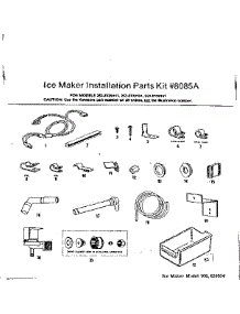 Ice Maker Installation Parts parts for Kenmore Refrigerator 253.8139161 (2538139161, 253 8139161) from AppliancePartsPros.com