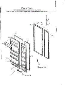 Door Parts parts for Kenmore Refrigerator 253.8139181 (2538139181, 253 8139181) from AppliancePartsPros.com