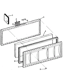 Lid parts for Kenmore Freezer 253.8190610 (2538190610, 253 8190610) from AppliancePartsPros.com