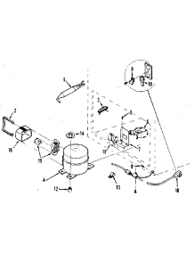 Unit parts for Kenmore Freezer 253.8191580 (2538191580, 253 8191580) from AppliancePartsPros.com