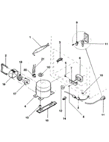 Unit parts for Kenmore Freezer 253.8192380 (2538192380, 253 8192380) from AppliancePartsPros.com