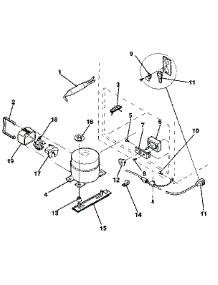 Unit parts for Kenmore Freezer 253.8192381 (2538192381, 253 8192381) from AppliancePartsPros.com