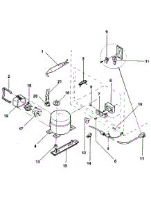 Unit parts for Kenmore Freezer 253.8193310 (2538193310, 253 8193310) from AppliancePartsPros.com