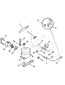 Unit parts for Kenmore Freezer 253.8193610 (2538193610, 253 8193610) from AppliancePartsPros.com