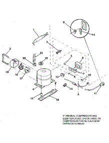 Unit parts for Kenmore Freezer 253.8193681 (2538193681, 253 8193681) from AppliancePartsPros.com