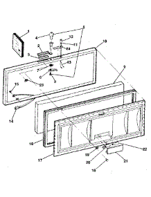 Door parts for Kenmore Freezer 253.8193681 (2538193681, 253 8193681) from AppliancePartsPros.com