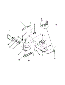 Unit parts for Kenmore Freezer 253.8193682 (2538193682, 253 8193682) from AppliancePartsPros.com