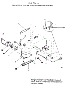 Unit parts for Kenmore Freezer 253.8193683 (2538193683, 253 8193683) from AppliancePartsPros.com