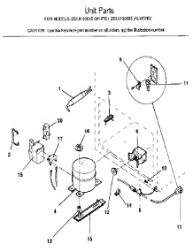 Unit Parts parts for Kenmore Freezer 253.8193685 (2538193685, 253 8193685) from AppliancePartsPros.com