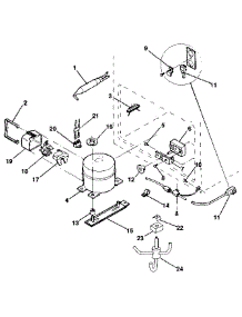 Unit parts for Kenmore Freezer 253.8195680 (2538195680, 253 8195680) from AppliancePartsPros.com