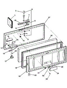 Door parts for Kenmore Freezer 253.8195681 (2538195681, 253 8195681) from AppliancePartsPros.com