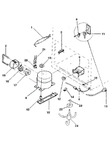 Unit parts for Kenmore Freezer 253.8195682 (2538195682, 253 8195682) from AppliancePartsPros.com