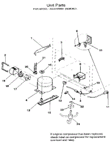 Unit parts for Kenmore Freezer 253.8195684 (2538195684, 253 8195684) from AppliancePartsPros.com