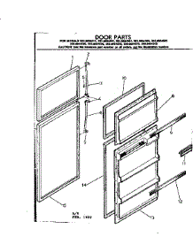Door Parts parts for Kenmore Refrigerator 253.8604582 (2538604582, 253 8604582) from AppliancePartsPros.com