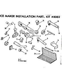 Ice Maker Installation Parts Kit No 8082 parts for Kenmore Refrigerator 253.8604592 (2538604592, 253 8604592) from AppliancePartsPros.com