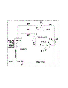 Wiring Diagram parts for Kenmore Room Air Conditioner 253.86050413 (25386050413, 253 86050413) from AppliancePartsPros.com