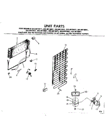 Unit Parts parts for Kenmore Refrigerator 253.8612601 (2538612601, 253 8612601) from AppliancePartsPros.com
