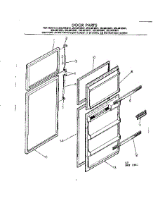 Door Parts parts for Kenmore Refrigerator 253.8612601 (2538612601, 253 8612601) from AppliancePartsPros.com