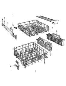 Rack Details parts for Kenmore Dishwasher 587.1538580 (5871538580, 587 1538580) from AppliancePartsPros.com